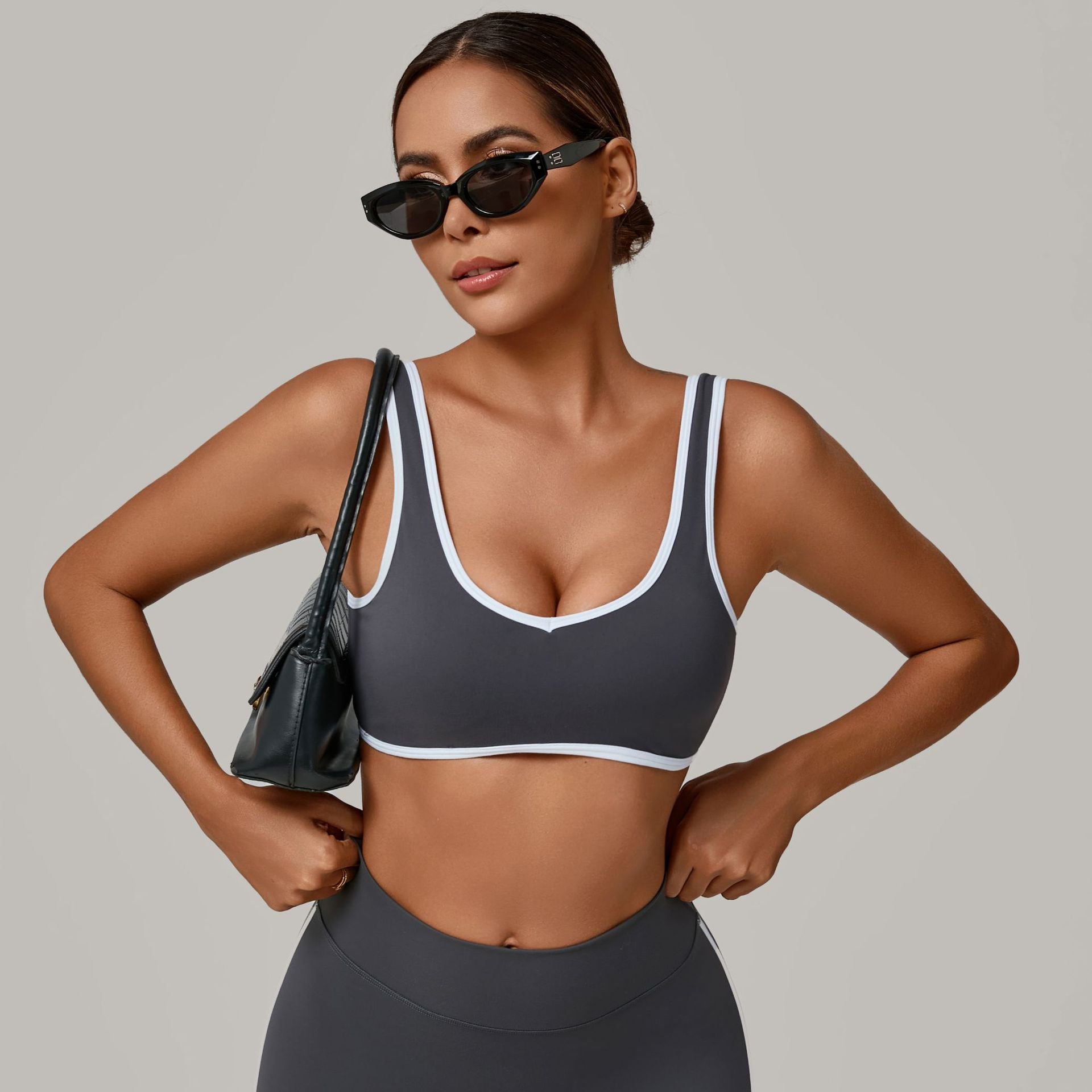 Wide Strap Support Bra